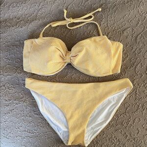 H&M striped swim set